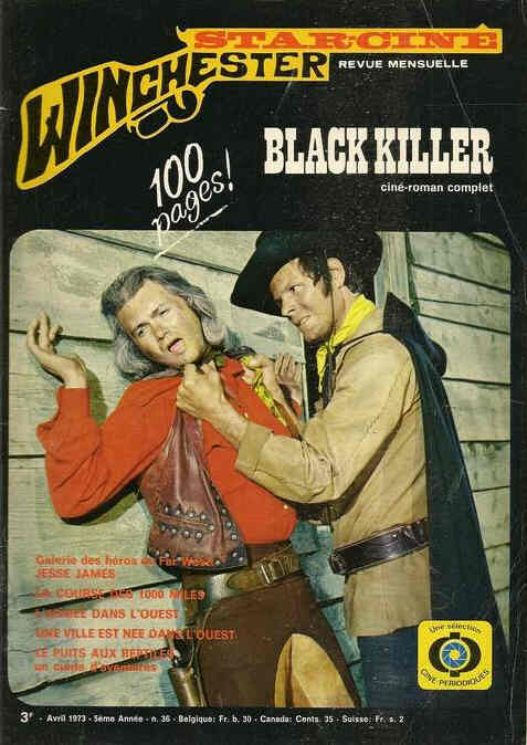 STAR CINE WINCHESTER magazine side cover Issue 36 April 1973