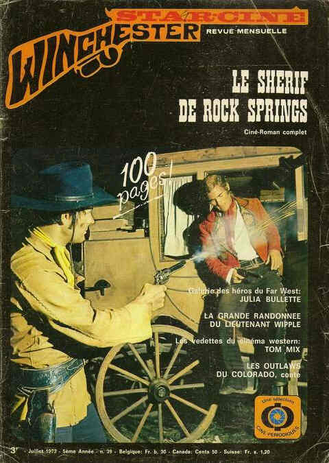STAR CINE WINCHESTER magazine side cover Issue 39 July 1973