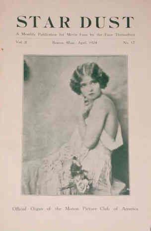 STAR DUST magazine side cover Vol 2 # 17 April 1924