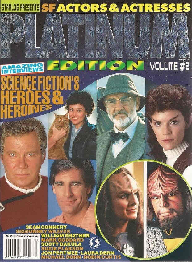 STARLOG PRESENTS PLATINUM EDITION magazine side cover Issue 2  1993