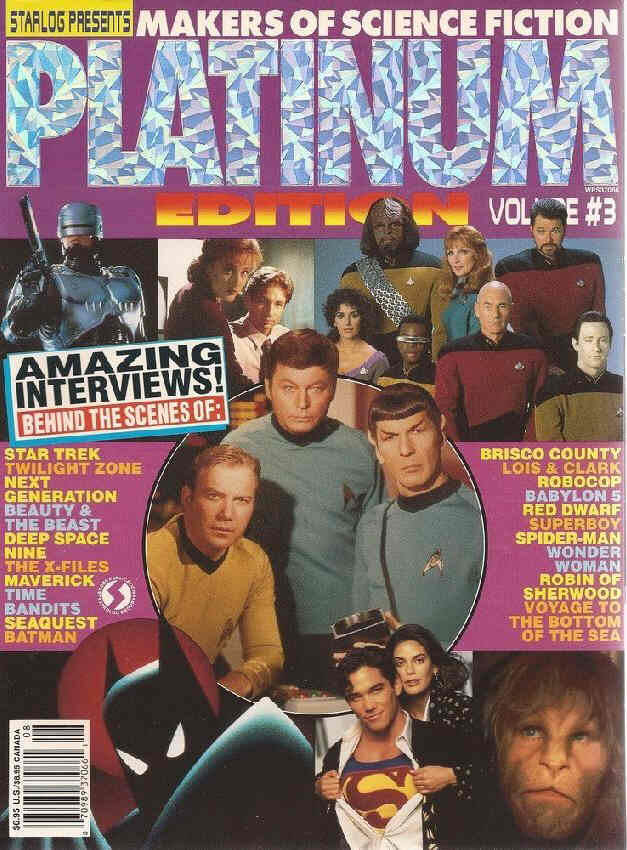 STARLOG PRESENTS PLATINUM EDITION magazine side cover Issue 3  1994