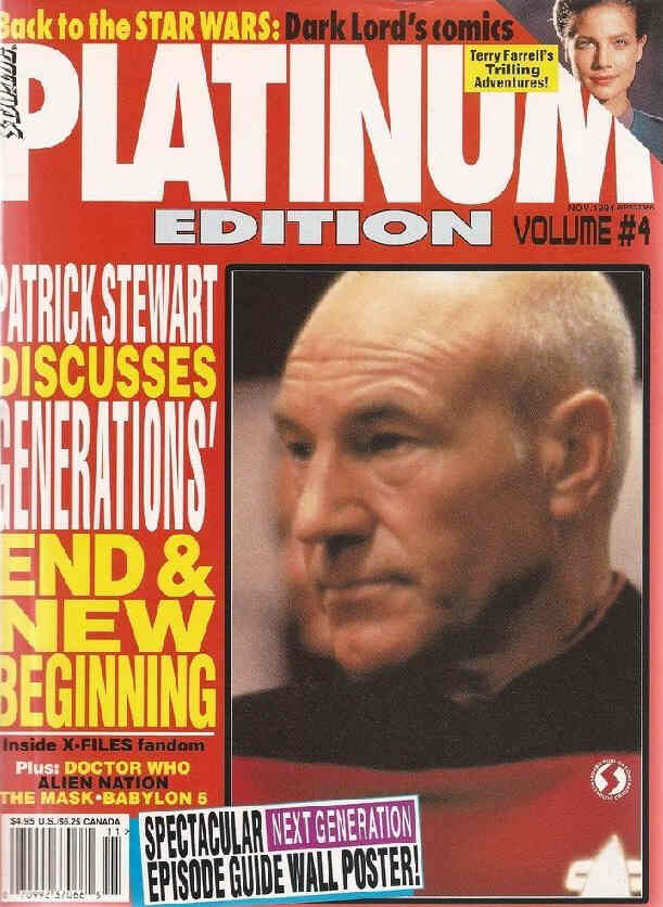 STARLOG PRESENTS PLATINUM EDITION magazine side cover Issue 4  1994