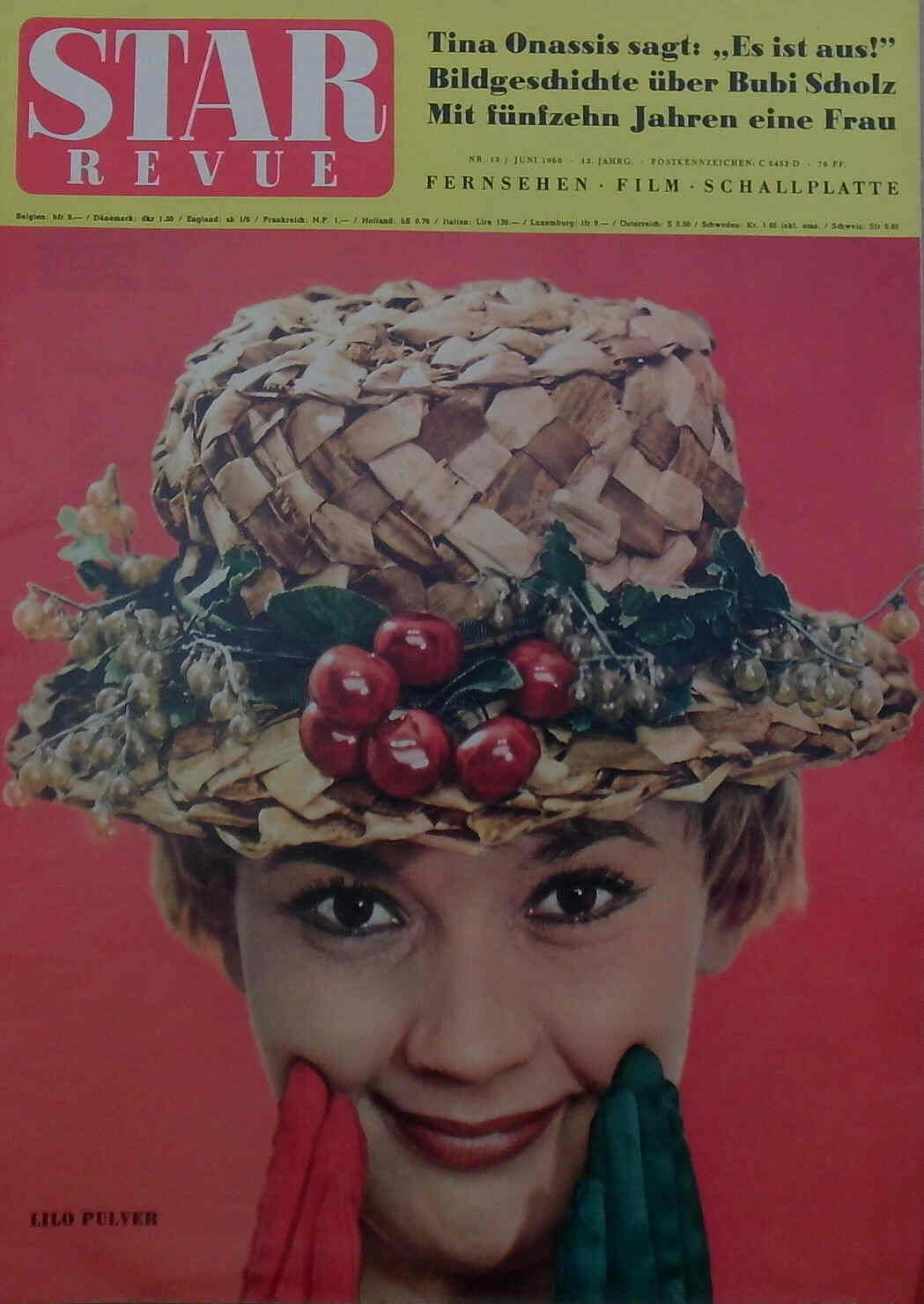 STAR REVUE magazine side cover Issue 13  1960