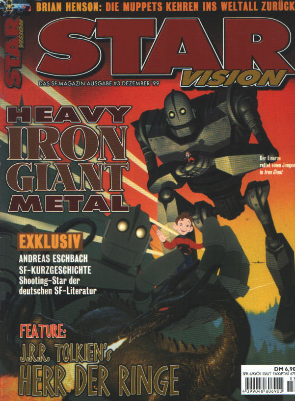 STAR VISION magazine side cover Issue 3 December 1999