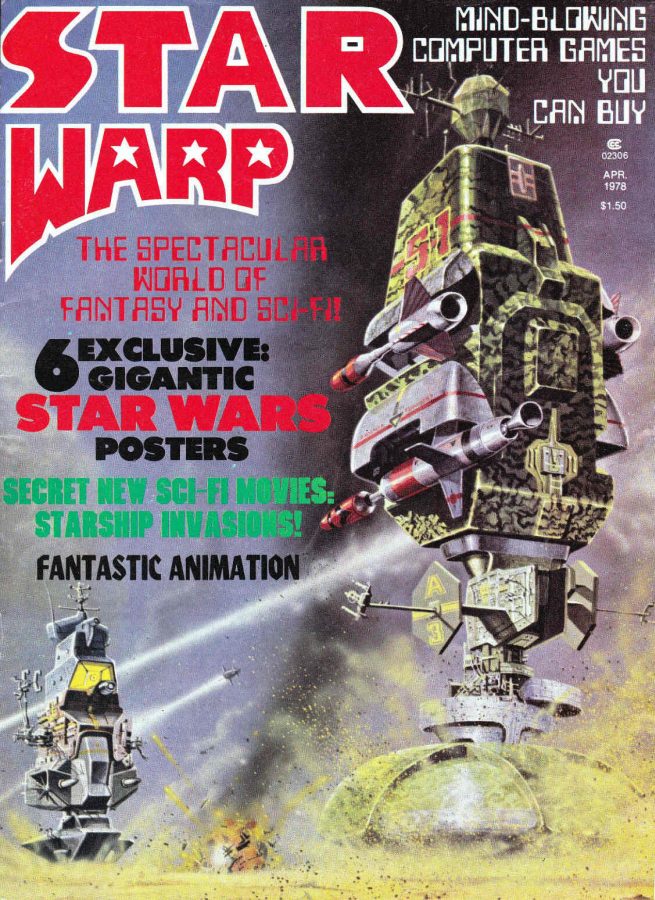 STAR WARP magazine side cover Issue 1  Vol 1 # 1 April 1978