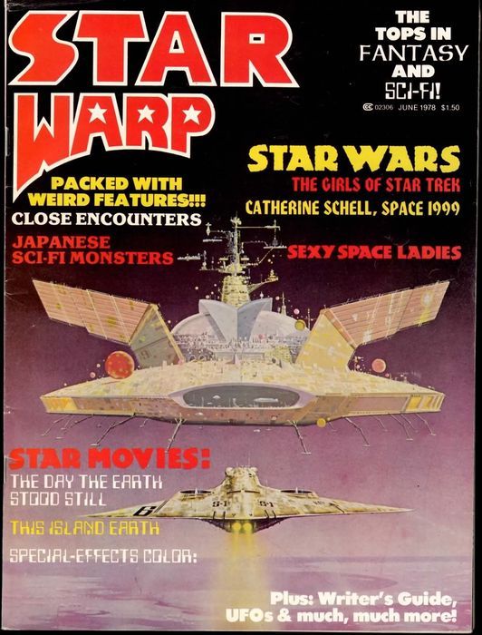 STAR WARP magazine side cover Issue 2  Vol 1 # 2 June 1978