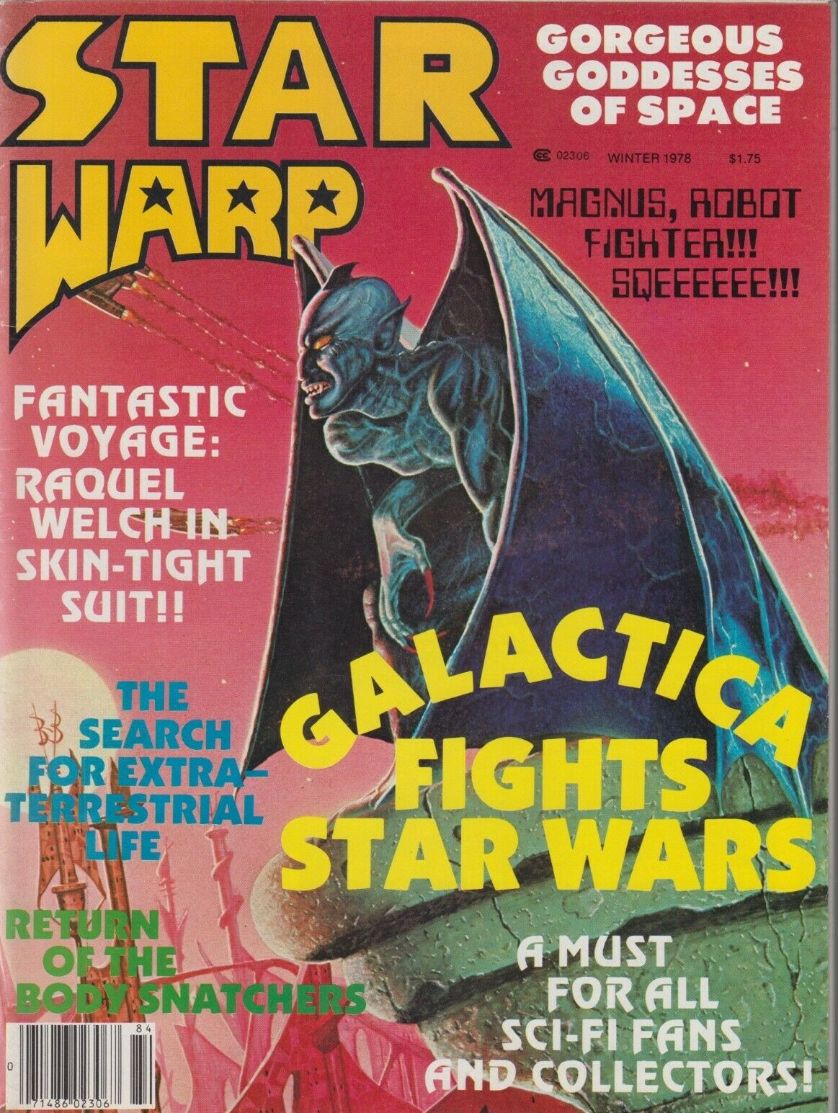 STAR WARP magazine side cover Issue 4  Vol 1 # 4 Winter 1978