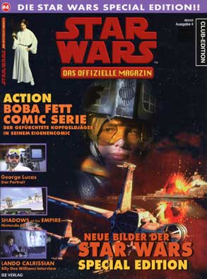 STAR WARS (DE) magazine side cover Issue 4 January/February/March 1997