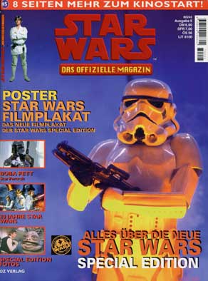 STAR WARS (DE) magazine side cover Issue 5 April/May/June 1997