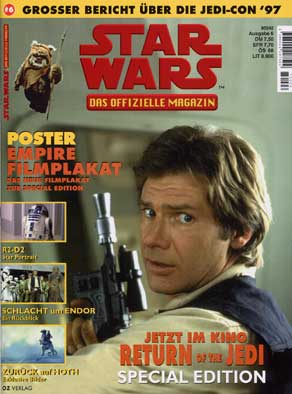 STAR WARS (DE) magazine side cover Issue 6 July/August/September 1997
