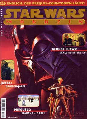 STAR WARS (DE) magazine side cover Issue 8 January/February/March 1998