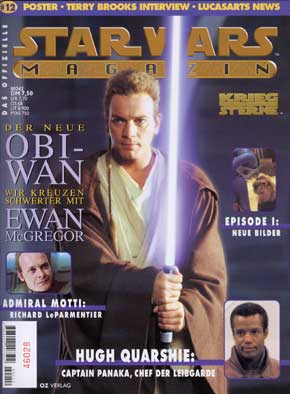 STAR WARS (DE) magazine side cover Issue 12 January/February/March 1999