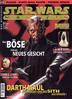 STAR WARS (DE) magazine side cover Issue 13 April/May/June 1999