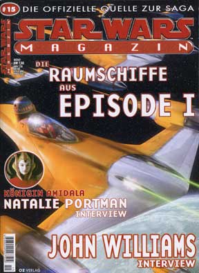 STAR WARS (DE) magazine side cover Issue 15 October/November/December 1999