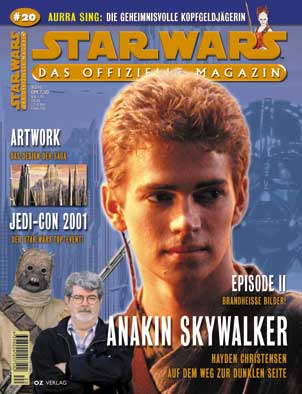 STAR WARS (DE) magazine side cover Issue 20 January/February/March 2001