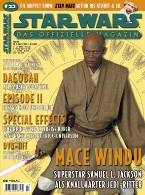 STAR WARS (DE) magazine side cover Issue 23 October/November/December 2001