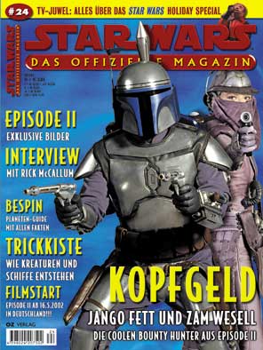 STAR WARS (DE) magazine side cover Issue 24 January/February/March 2002