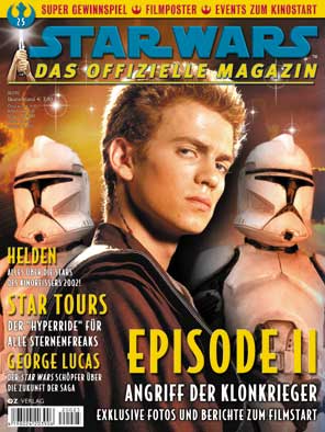 STAR WARS (DE) magazine side cover Issue 25 April/May/June 2002