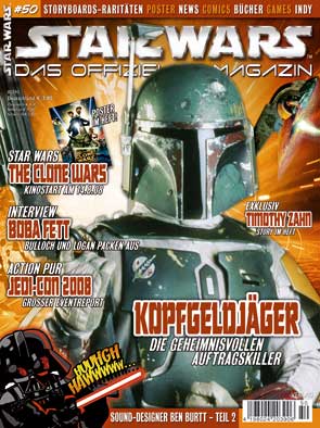 STAR WARS (DE) magazine side cover Issue 50 July/August/September 2008