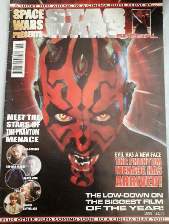 SPACE WARS - STAR WARS SPECIAL magazine side cover  1999