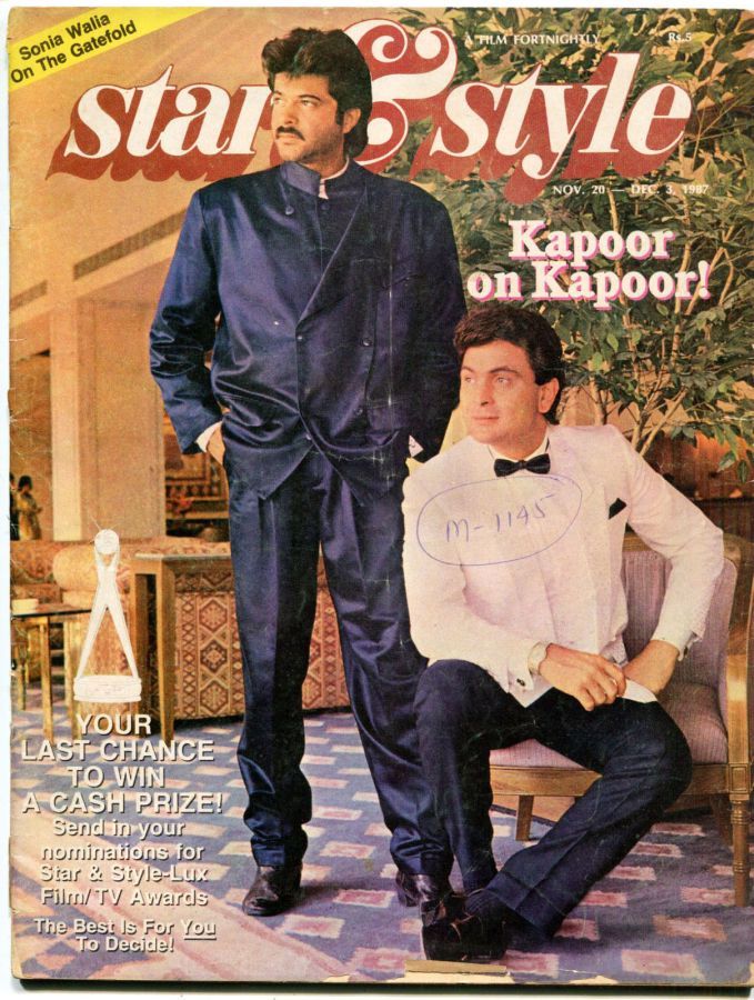 STAR AND STYLE magazine side cover 20 November 1987