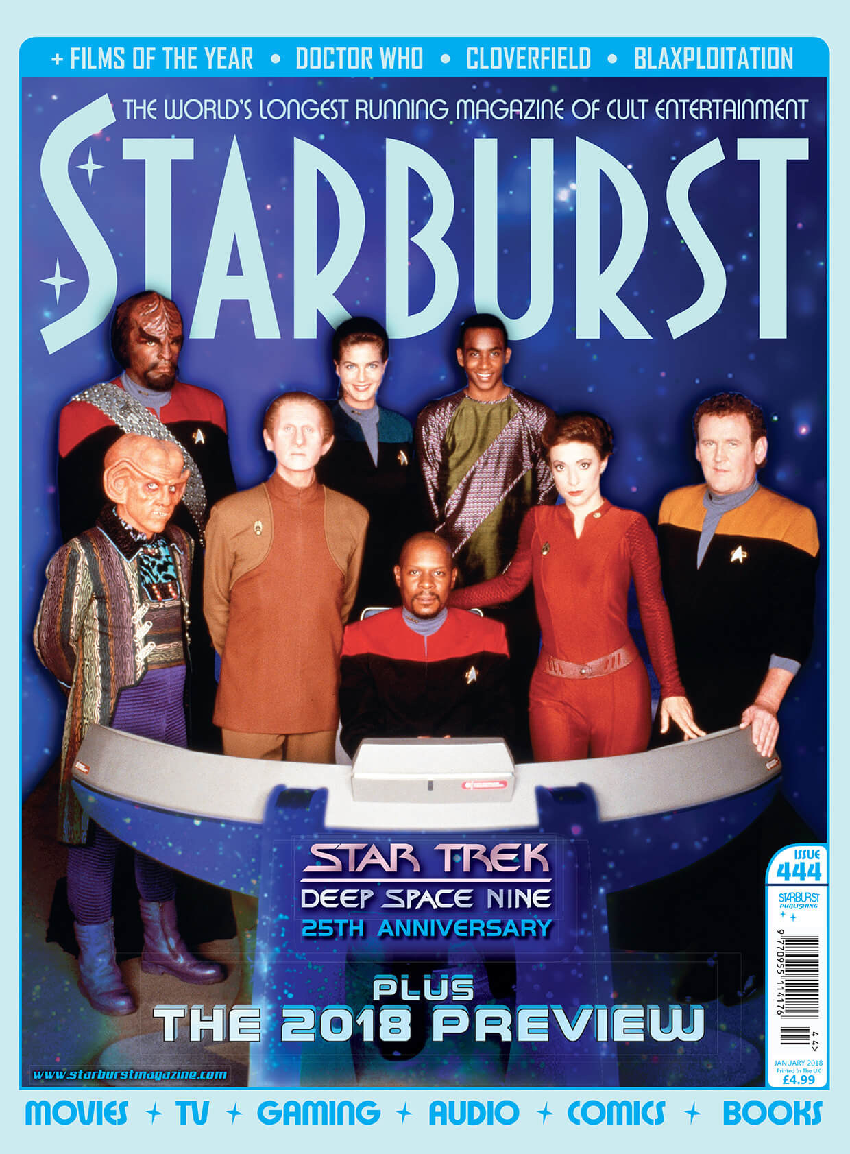 STARBURST magazine side cover Issue 444  January 2018