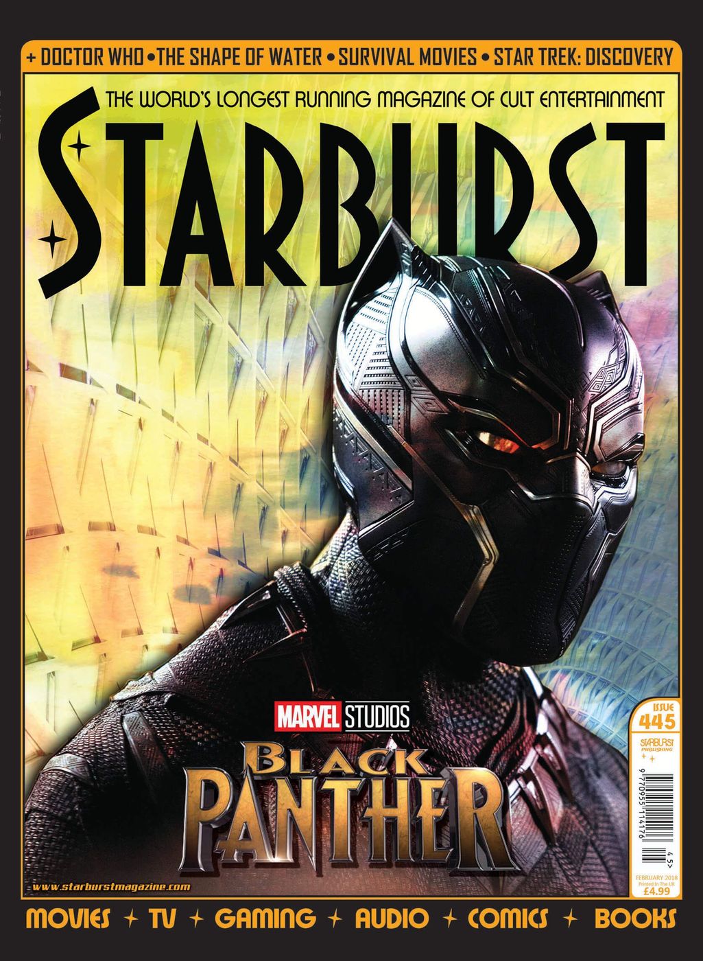 STARBURST magazine side cover Issue 445  February 2018