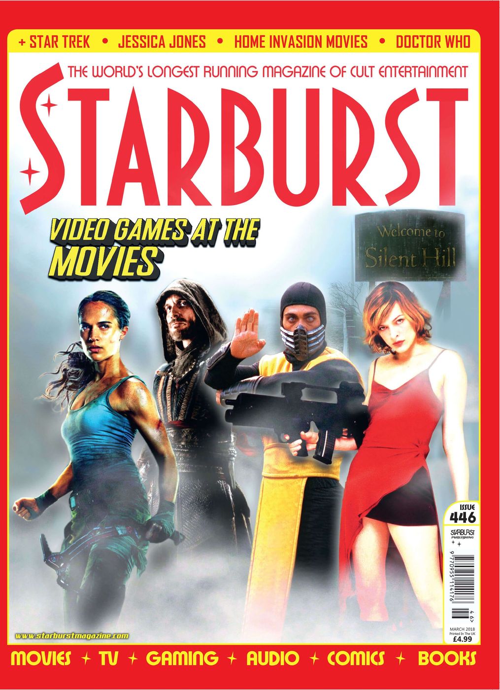 STARBURST magazine side cover Issue 446  March 2018