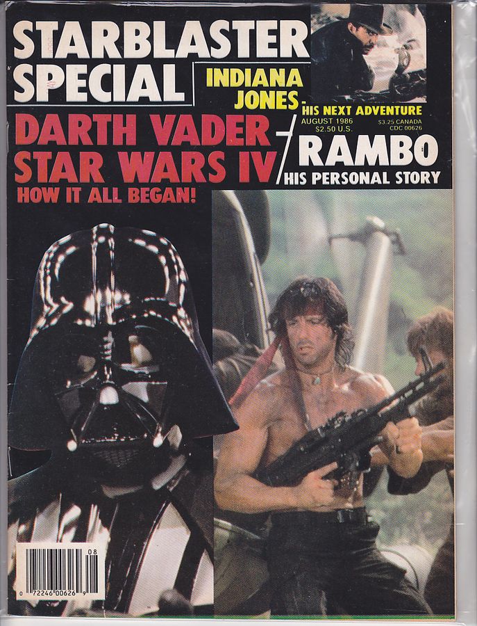 STARBLASTER SPECIAL magazine side cover August 1986