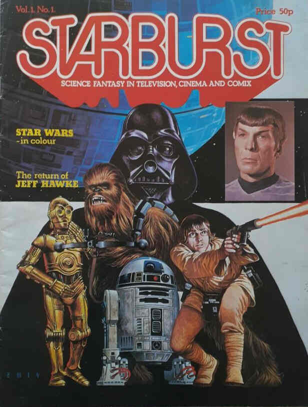 STARBURST magazine side cover Issue 1 January 1978