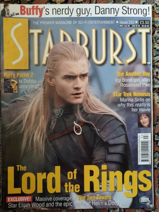 STARBURST magazine side cover Issue 293 December 2002