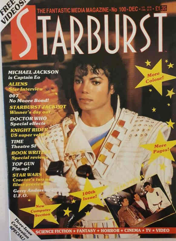 STARBURST magazine side cover Issue 100 December 1986