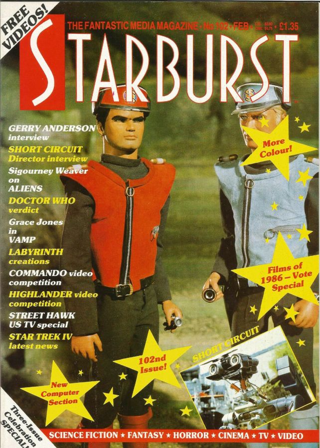 STARBURST magazine side cover Issue 102 February 1987