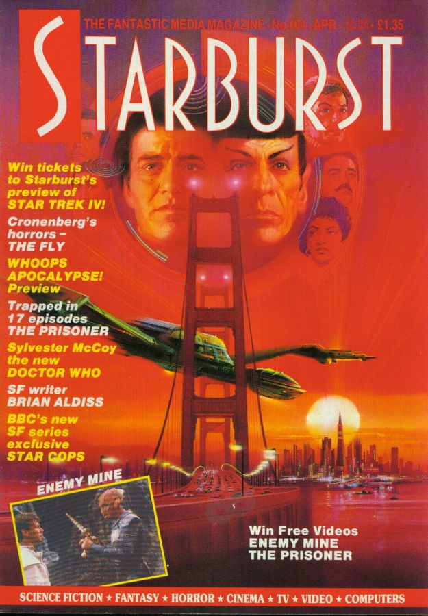 STARBURST magazine side cover Issue 104 April 1987
