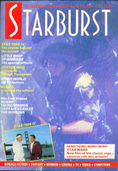 STARBURST magazine side cover Issue 105 May 1987