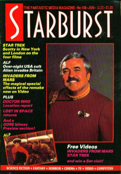 STARBURST magazine side cover Issue 106 June 1987