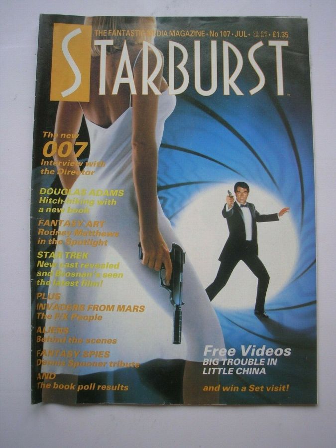 STARBURST magazine side cover Issue 107 July 1987
