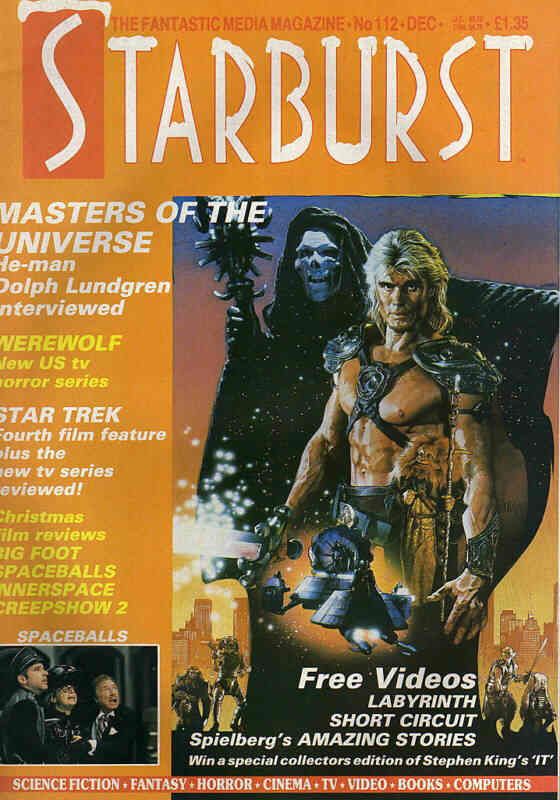 STARBURST magazine side cover Issue 112 December 1987