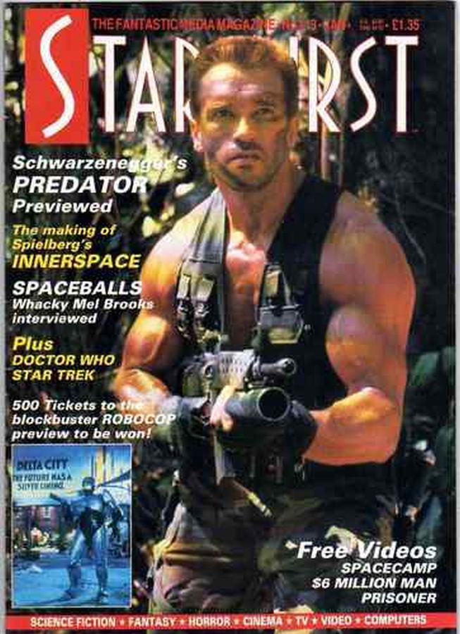 STARBURST magazine side cover Issue 113 January 1988
