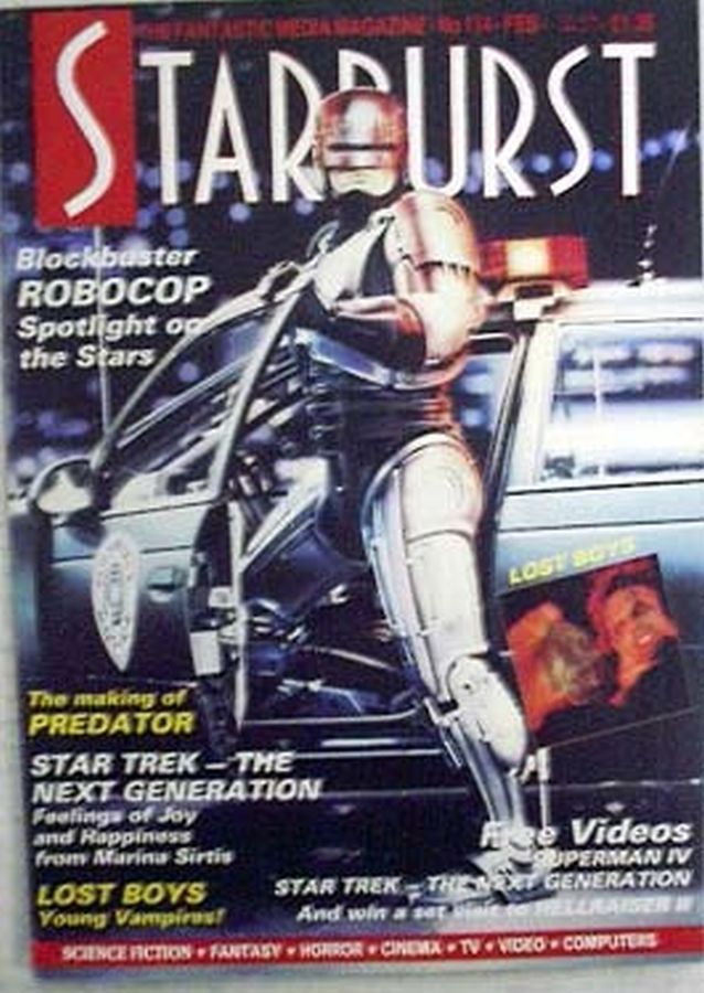 STARBURST magazine side cover Issue 114 February 1988