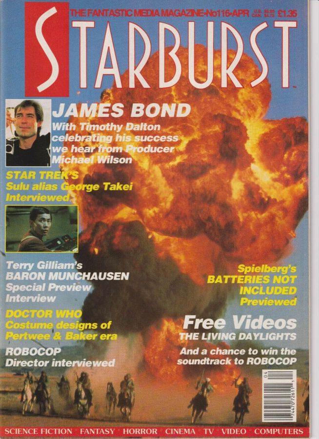 STARBURST magazine side cover Issue 116 April 1988