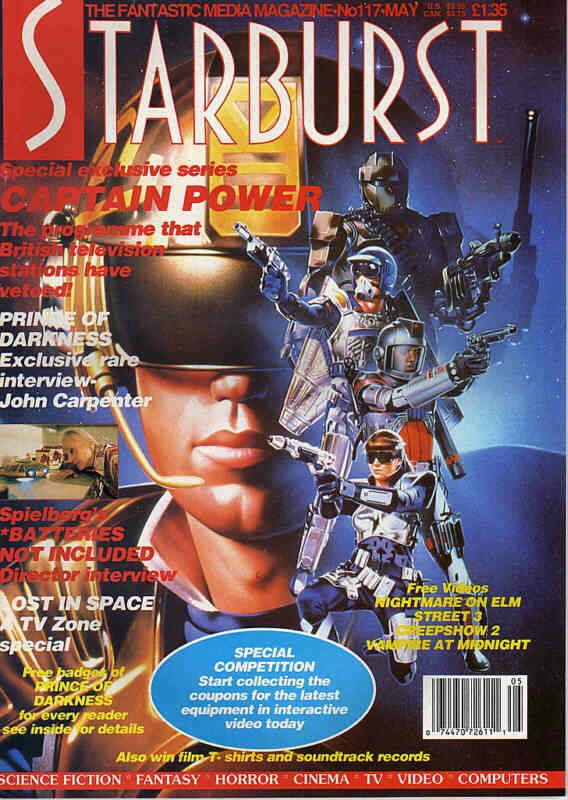STARBURST magazine side cover Issue 117 May 1988