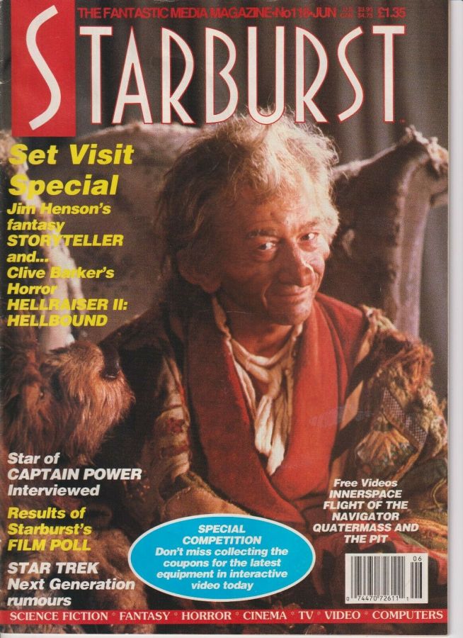 STARBURST magazine side cover Issue 118 June 1988