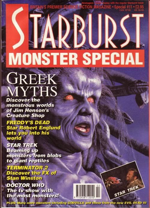 STARBURST magazine side cover  Special #11, Monster  1992