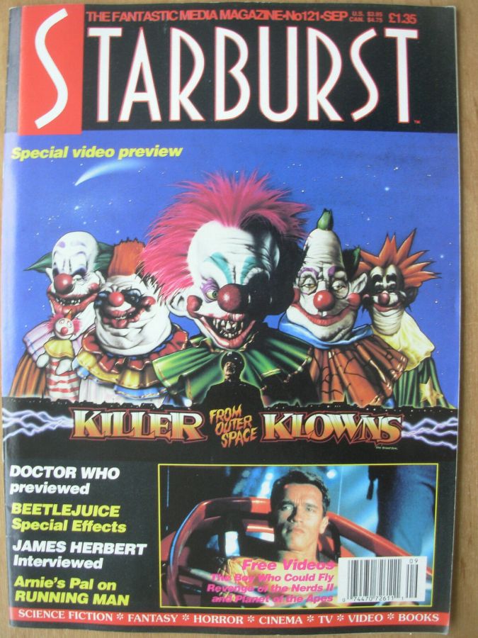 STARBURST magazine side cover Issue 121 September 1988