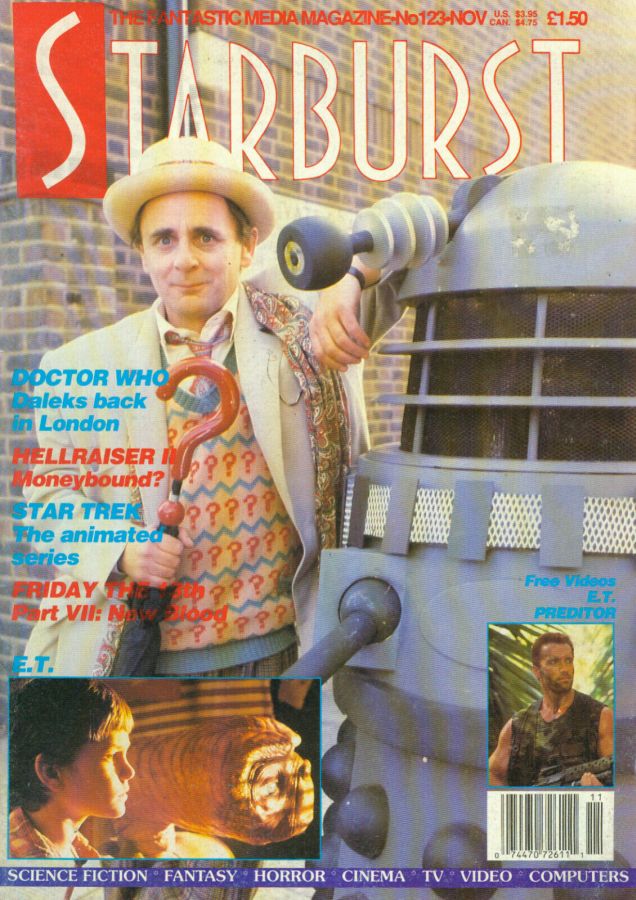 STARBURST magazine side cover Issue 123 November 1988