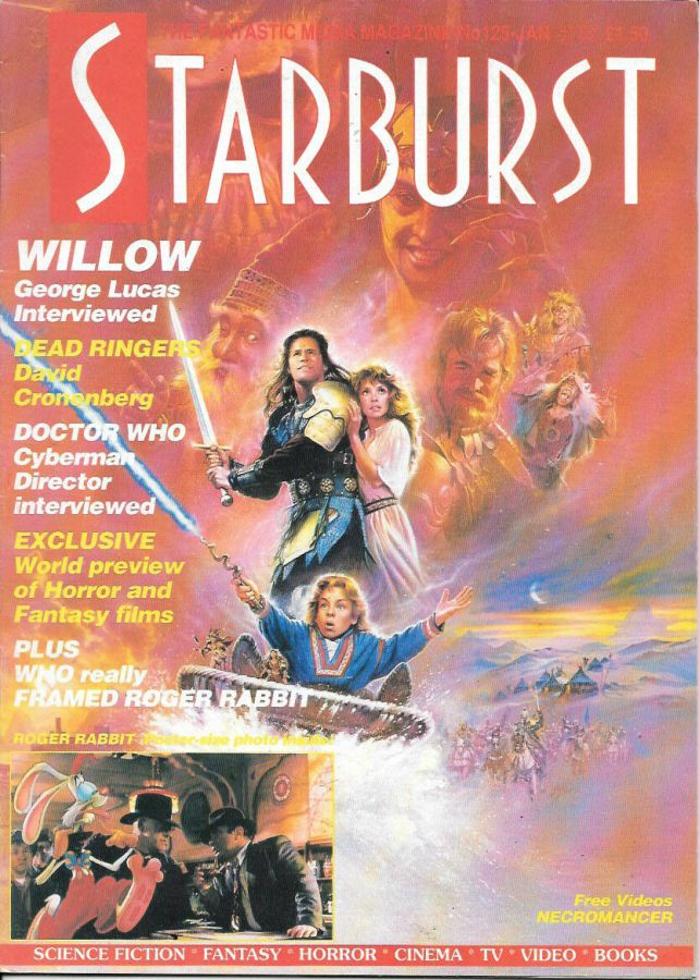 STARBURST magazine side cover Issue 125 January 1989