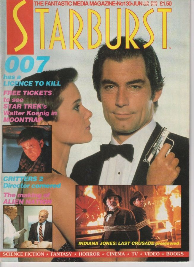 STARBURST magazine side cover Issue 130 June 1989