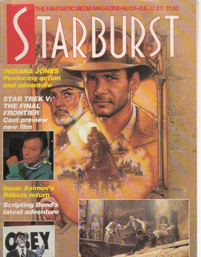 STARBURST magazine side cover Issue 131 July 1989