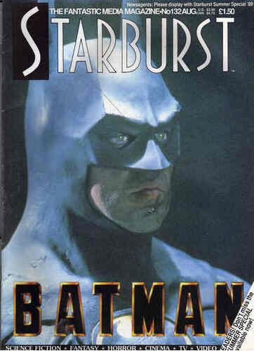 STARBURST magazine side cover Issue 132 August 1989
